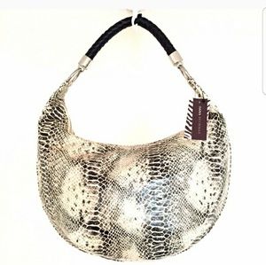 Zebra hobo purse
